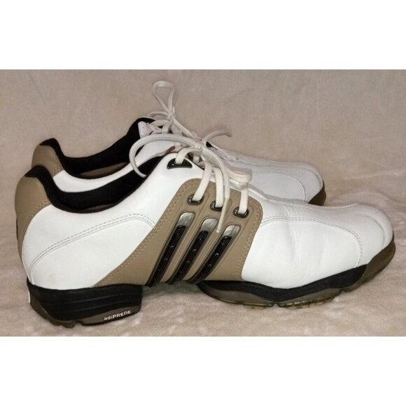 adidas Other - Adidas Adiprene Golf Shoes White Brown Men's Size 8.5 US